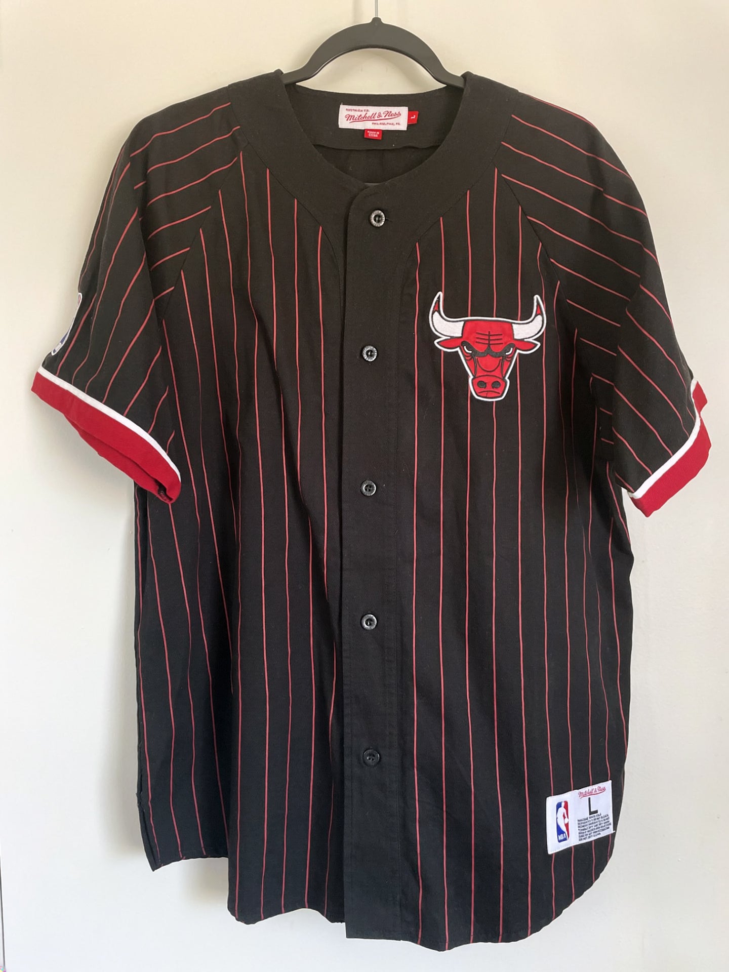 Chicago Bulls Striped Button Down Shirt