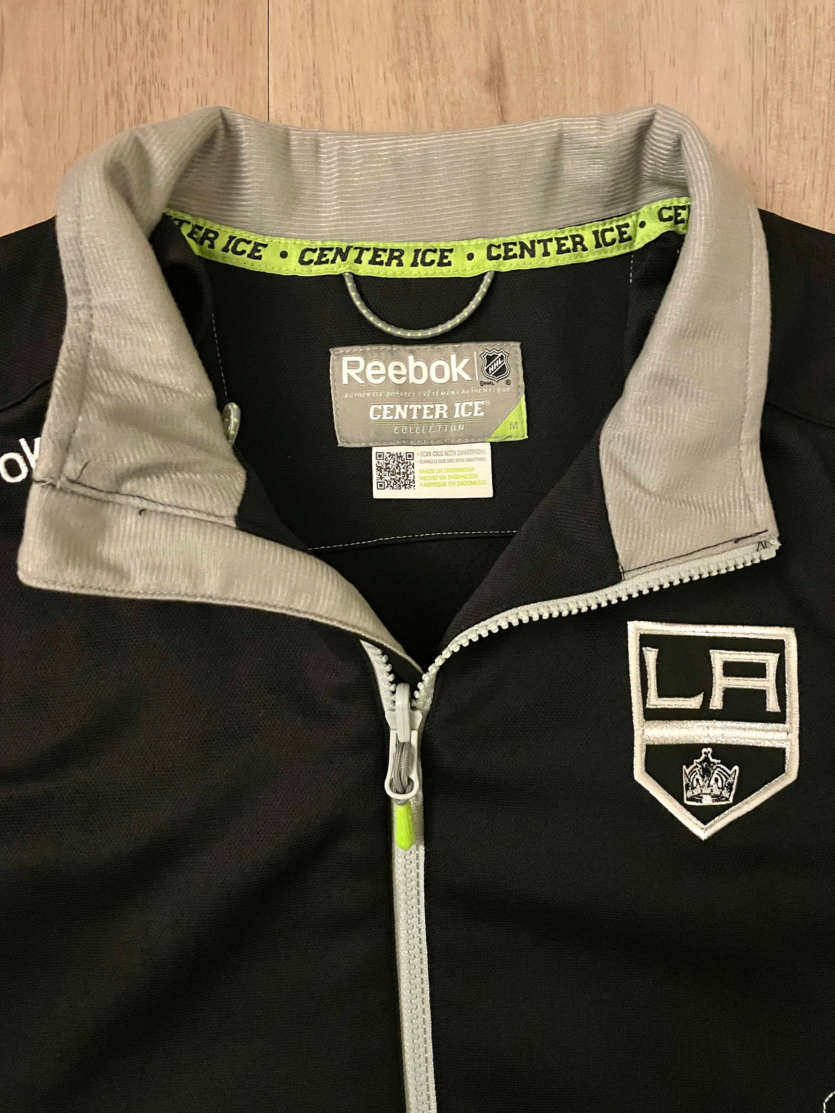 LA Kings NHL Hockey Zip Up Reebok Sweater