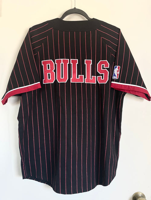 Chicago Bulls Striped Button Down Shirt