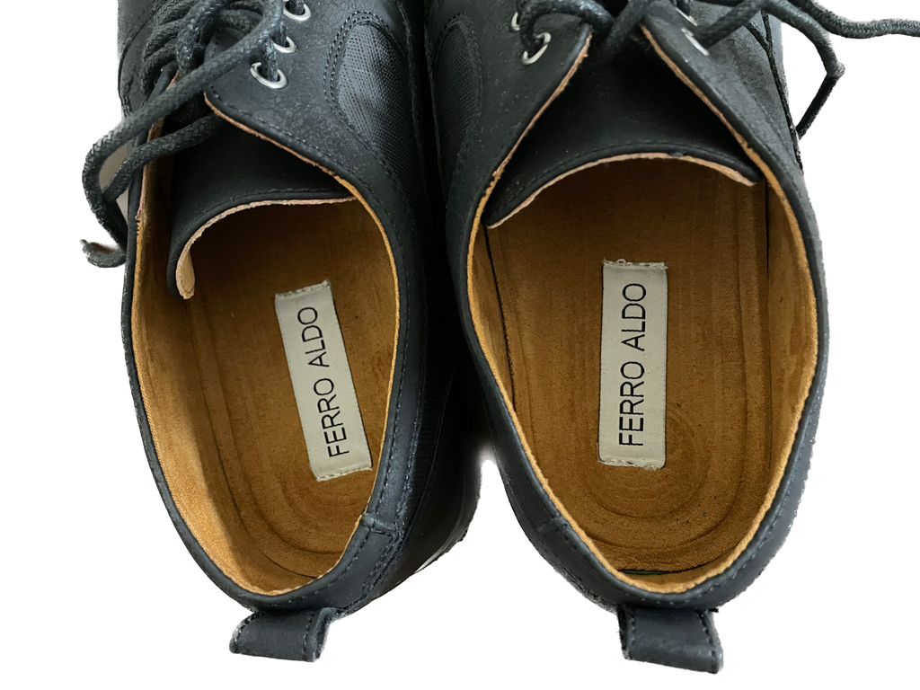 Ferro Aldo Men's Black Dress Shoes