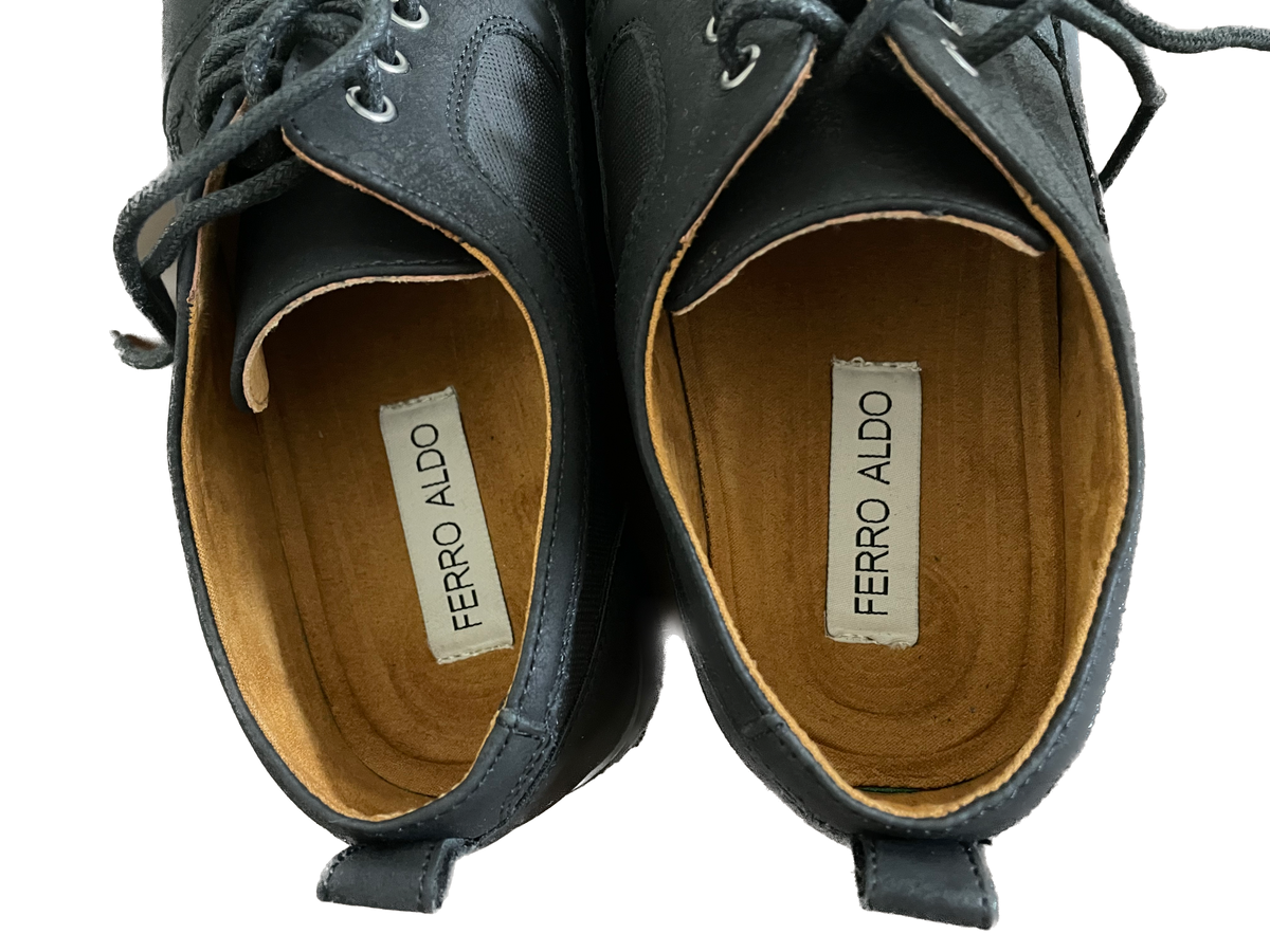 Ferro Aldo Men's Black Dress Shoes