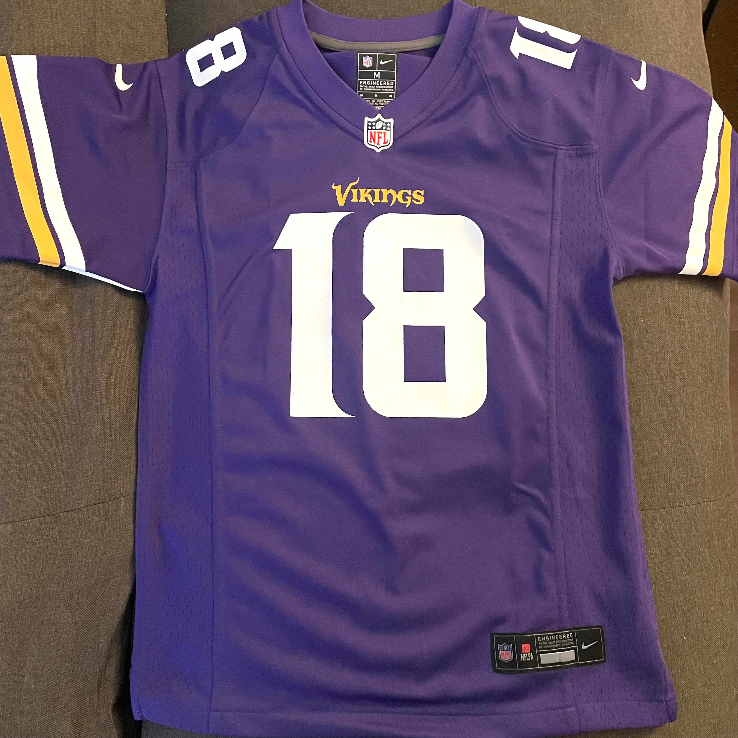 NFL Minnesota Vikings Justin Jefferson Nike Jersey M